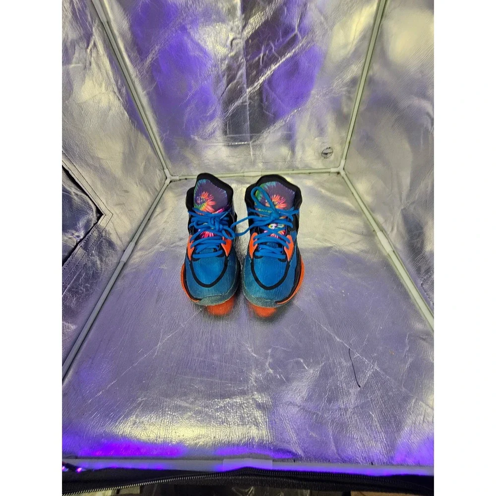Nike Kyrie Infinity GS Siren Blue Psychic Purple Tie Boys Size 4.5Y
